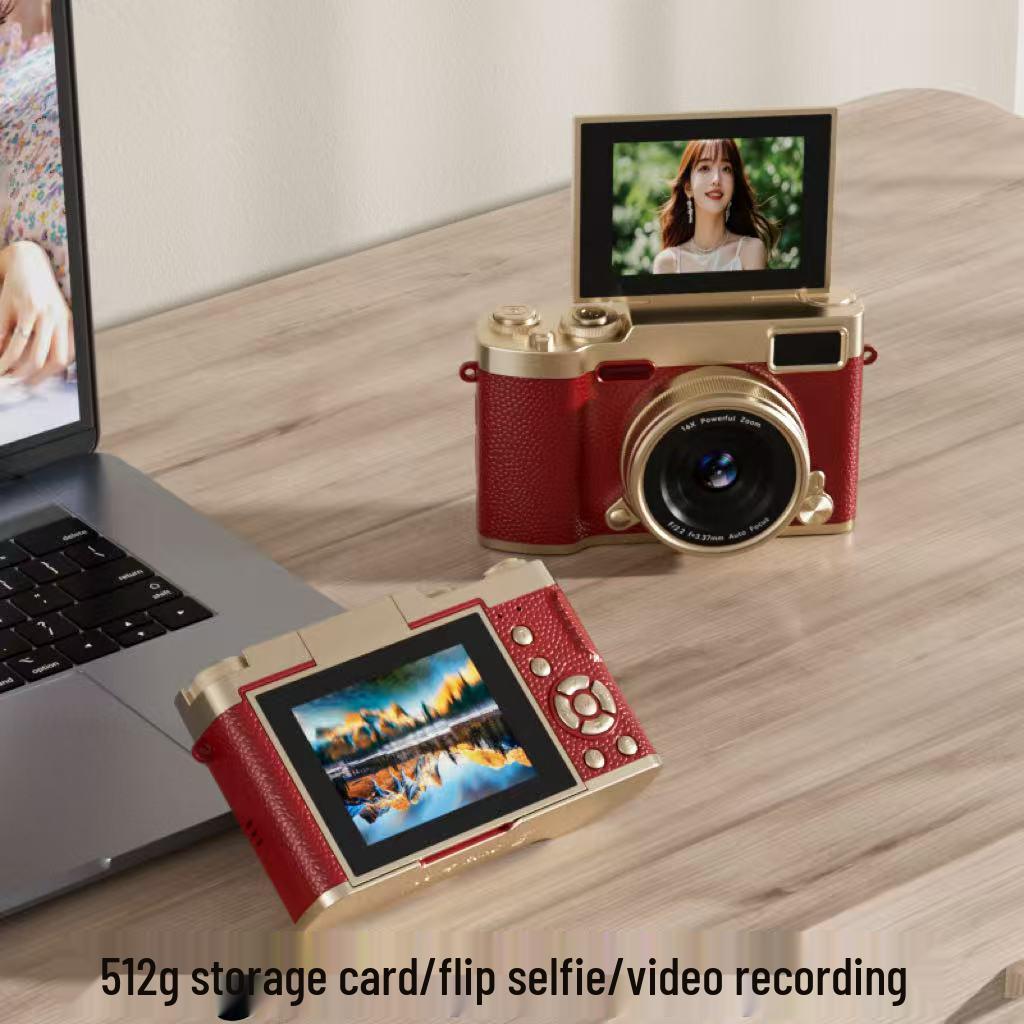 HD Цифровая флип-камера для студентов - Ретро-стиль, Начальный уровень