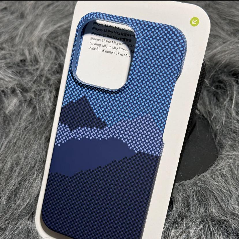 Керамический карбоновый чехол с текстурой кевлара для iPhone 17 Pro Max, защитная накладка Apple 16 с ощущением кожи.