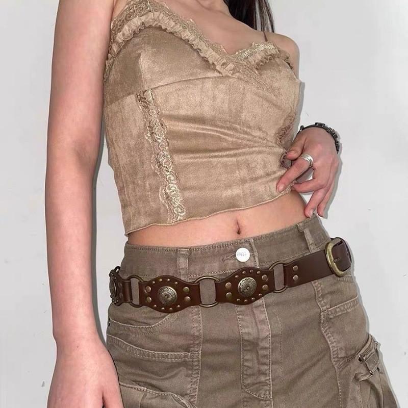 Bohemian Blue Butterfly And Circle Tassel Waist Chain Featuring Unique Decorative Elements