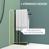 Standing towel rack, towel stand with 2 bars for bathroom, bath towels, black, 35.5 x 20 x 78 cm