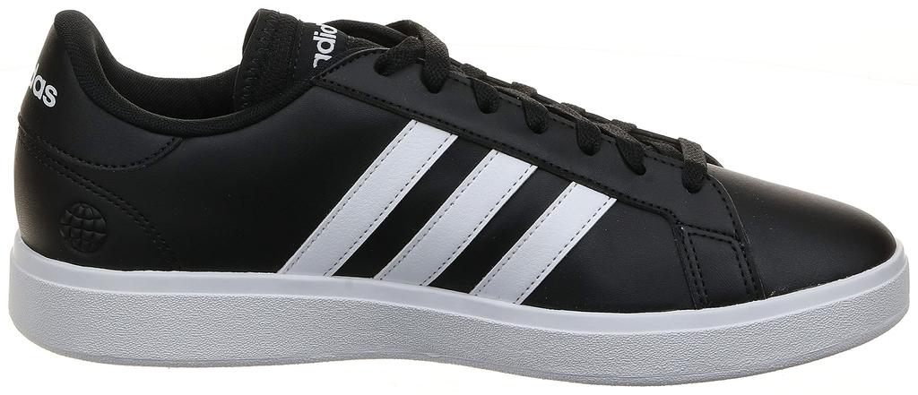 Кроссовки Grand Court Base EOS85 Core Black cm [Adidas] Мужские черные/Обувь белые/Core (GW9251) 26,0