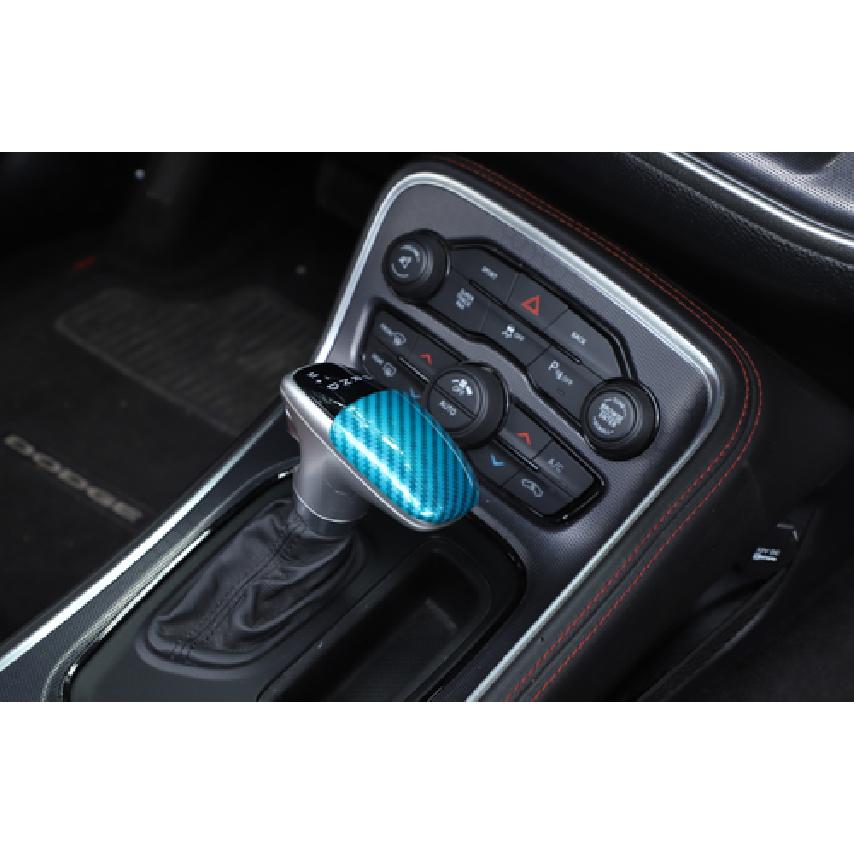 Light Blue Gear Shift Knob Cover Trim for Dodge Challenger Charger 15+&Durango