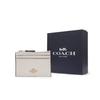 Coach Мини Ид Скинни Мода Однотонный Логотип Бренда Кожаный Держатель для Карт Кошелек Женские Аксессуары Белый 88250-IMCHK