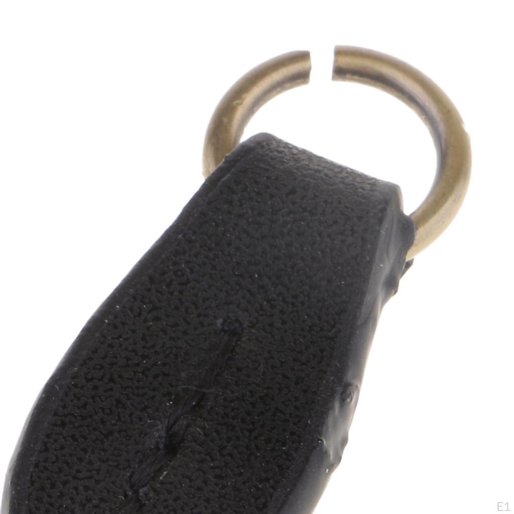 2 кожаных съемника молнии, сменные бегунки для застежек-молний черного цвета