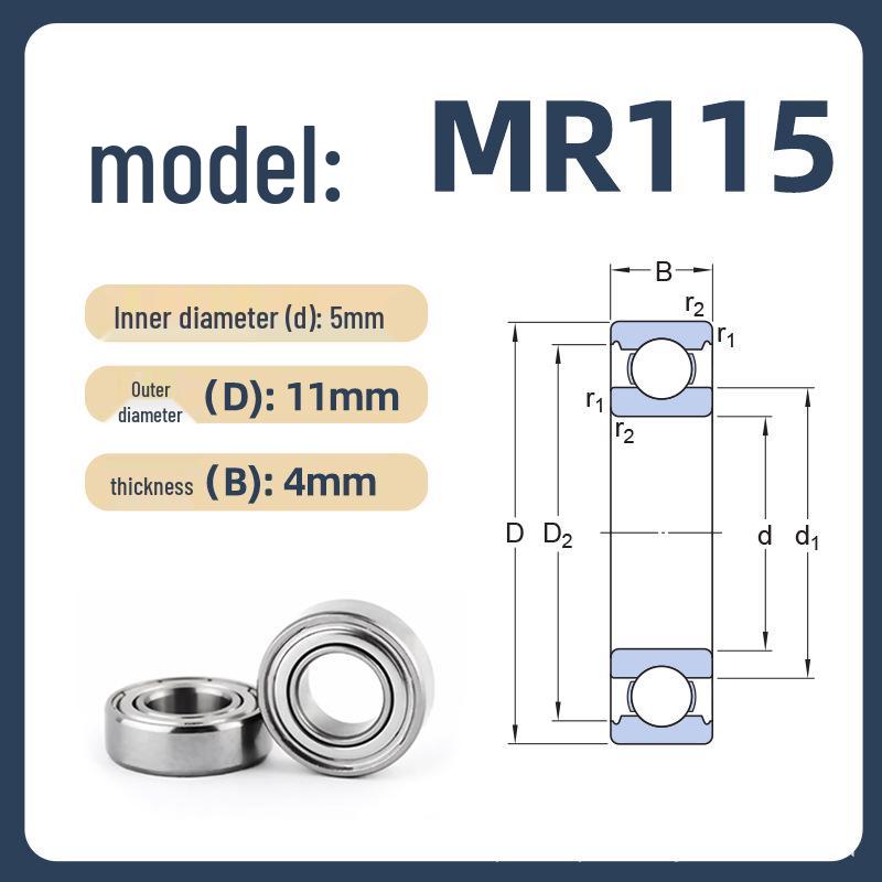 HTMW MR Серия Миниатюрные шарикоподшипники с глубоким желобом GCR15 MR83-MR148
