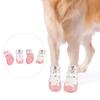 4Pcs Golden Mesh Mesh Dog Shoes Breathable Puppy Paw Shoes Breathable Pet Boots  Teddy Bichon