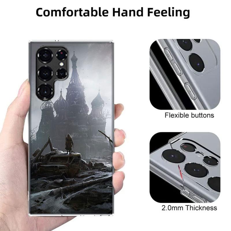 Metro 2033 Чехлы Чехол для телефона для Samsung Galaxy S26 Ultra S25 Edge S24 S23 FE S21 Plus S20 S22 Чехол ТПУ Капа Оболочка Ударопрочный Pa