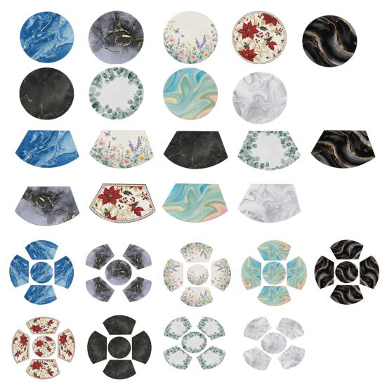 Впитывающие подставки под тарелки Диатомовые подставки под тарелки Маслостойкие Термостойкие Современные коврики для стола для обеденного стола, пикника, вечеринки