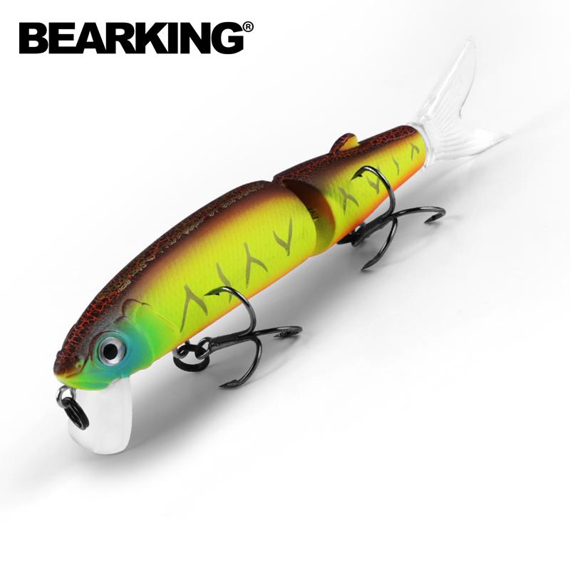 BEARKING Розничные хорошие рыболовные приманки Minnow, профессиональные приманки 11 см, 14 г, качественный профессиональный черный или белый крючок