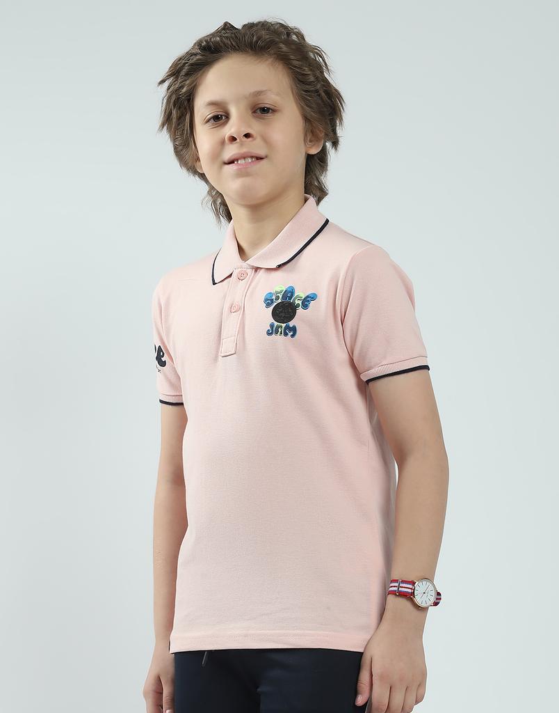 MONTE CARLO Поло с принтом для мальчиков, стандартного кроя, с коротким рукавом