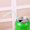 100Pcs Flexible Plastic Straws Disposable Drinking Straws Assorted Colors 21cm Bendable Striped Design Juice Straws for Parties Events