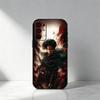 Чехол для телефона с аниме ATO L-Леви Аккерман для Samsung S25, S24, S21, S22, S23, S20, Ultra, S26, Plus, Fe, Note, 5G Черный
