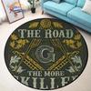 Masonic Round Carpet Freemasonry Non-slip Rug Freemason Living Room Large  All Seeing Eye S Tea Table or Chair Mat