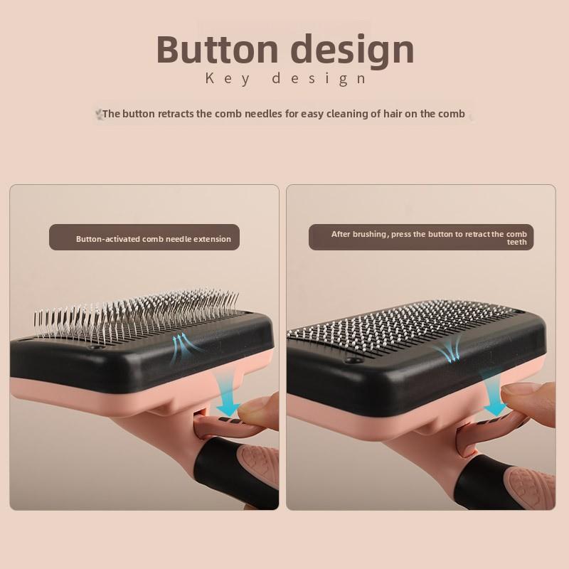 Pet comb dog cat hair removal needle comb cat hair dog hair cleaning artifact pet self-cleaning fading comb