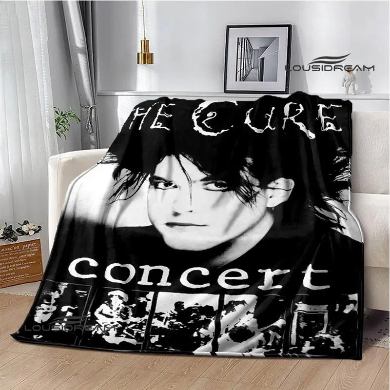 Рок-группа The cure Печатные одеяла Плед для пикника Теплые фланелевые одеяла Мягкое и удобное одеяло постельное белье Подарок на день рождения