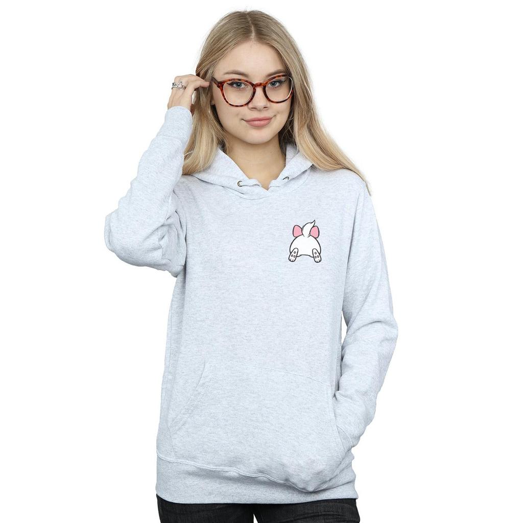 Disney Womens/Ladies Aristocats Marie Backside Breast Print Hoodie