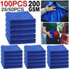 25-100PCS Microfibre Cleaning Auto Soft Cloth Quick Dry Large Soft 30X30CM Car Wash Cloths Home Cleaning Micro Fiber Towels