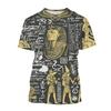 3D T-Shirt Ancient Egyptian God Eye Of Egypt Printing Short Sleeve Tops Men Harajuku Streetwear Oversize T-Shirts Size XS-6XL