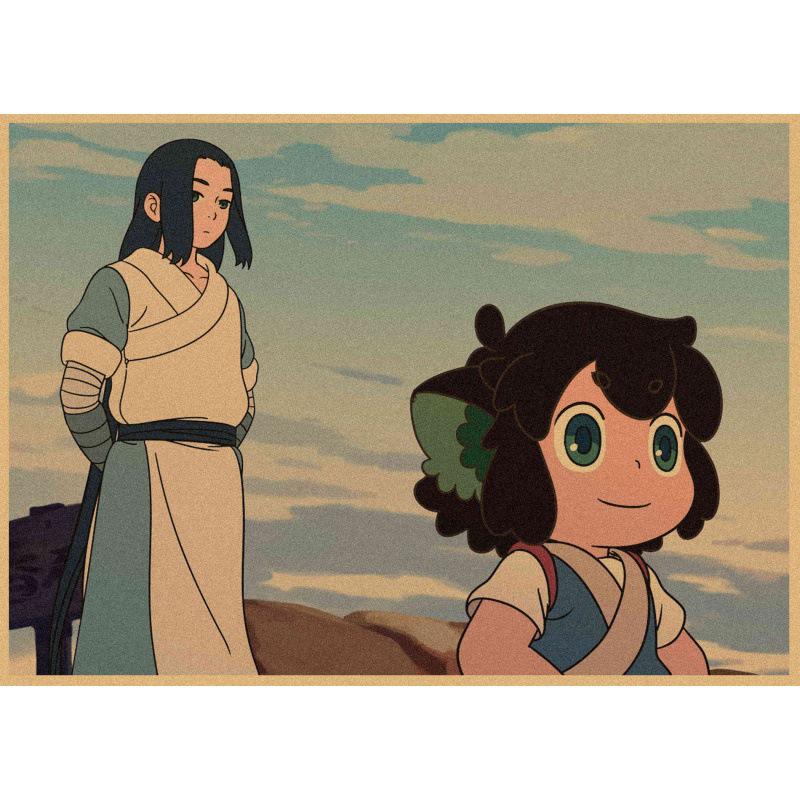 Luo Xiaohei Anime Retro Poster - Decorative Wall Art for Cafe, Bar, or Restaurant