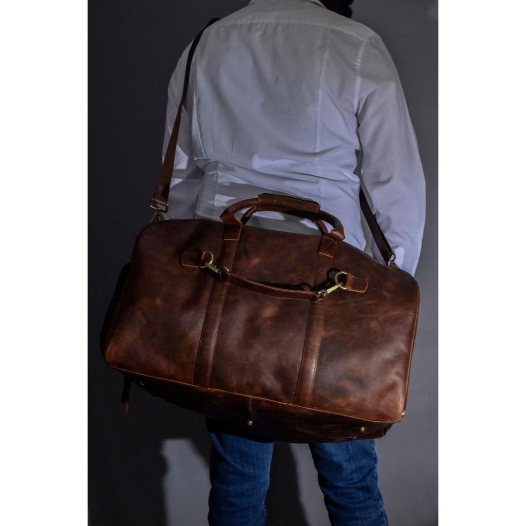 Кожаная сумка-саквояж рождественская мужская кожаная дорожная сумка дорожная сумка для ночевки мужской подарок ему папе сумка-саквояж