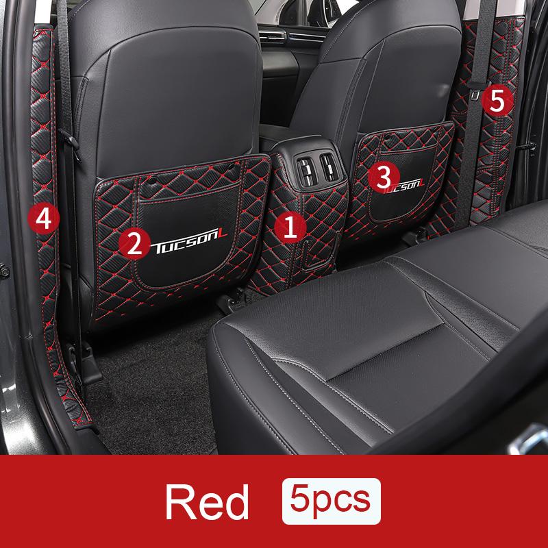 Кожаные автомобильные противоударные коврики, защитная накладка на спинку сиденья для Hyundai Tucson 2022 2023 NX4 Hybrid Interior