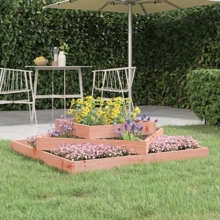 VidaXL Planter 112x112x27 Cm Solid Douglas Wood 823890