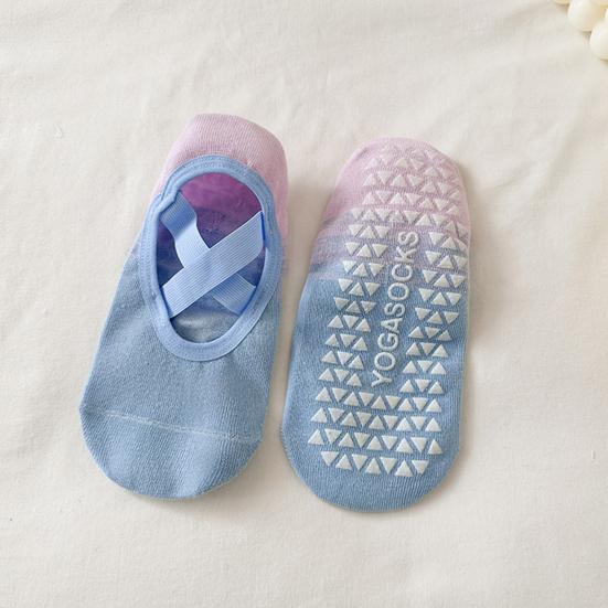 Градиентные носки No Show для женщин с противоскользящим силиконовым покрытием, носки для йоги, невидимые носки-лодочки с низким вырезом для фитнеса, танцев в помещении, спорта