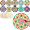 Wooden Mandala Painting10 Unfinished Wood Cutouts with for Making Kit Mandala Crafts for Painting DIY Crafts Home Decors