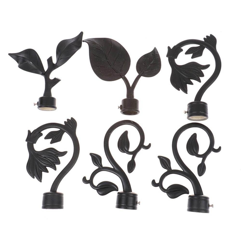 Элегантные Наконечники Наконечники Карниз для Штор ABS Материал Имитация Железа Римский Карниз Американский Стиль Уникальная Форма Декоративные Шторы