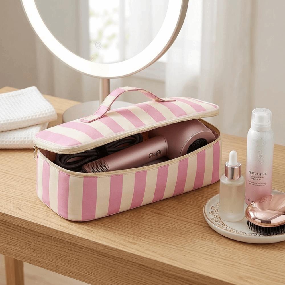 Dustproof Curler Storage Bag Soft Curling Iron Carrying Case Toiletries Organization