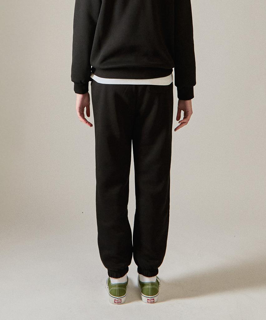 BASIC HOUSE Women'S Fleece-Lined Jogger Fit Training Pants Black Wypt7151