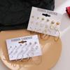 Classic Earrings 12 Pairs / Set Personalized Fashion Earring Set Suitable for Feminine Jewelry Earrings Jewelry