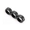 For Honda CR-V CRV -2024 Black Aluminum Central Console Knob Cover Ring Trim