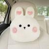 Автомобильный подголовник для защиты шеи, автомобильный мультяшный японский кролик, женское автокресло, подушка для шейного позвонка, практичный плюшевый автомобильный подголовник