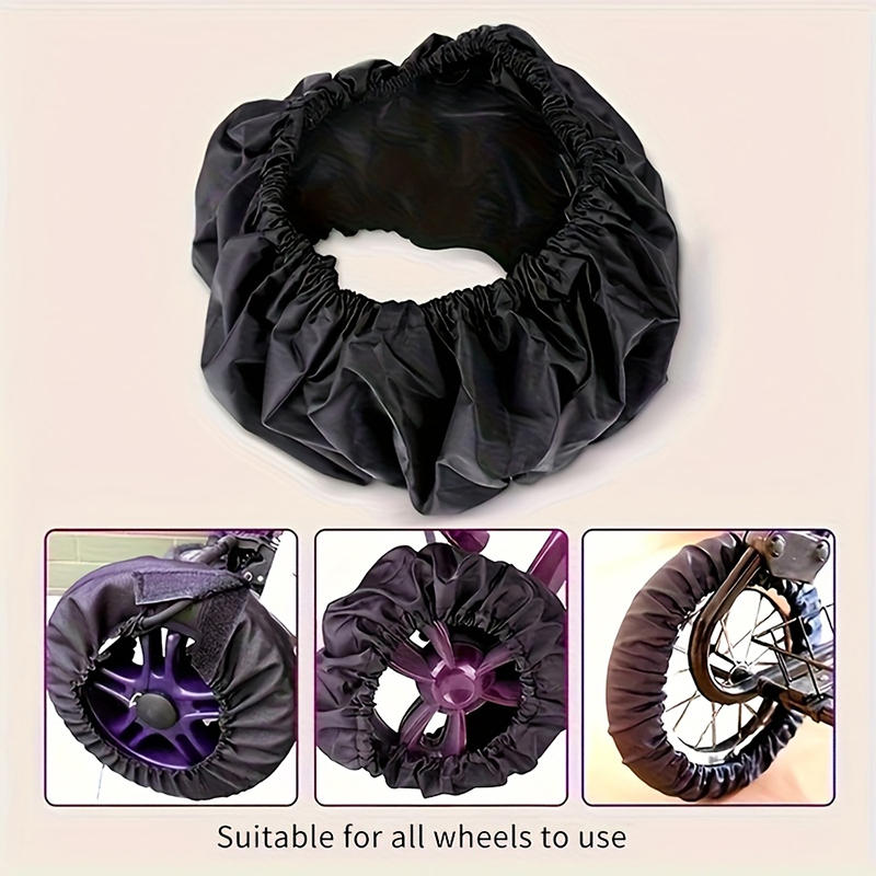 Универсальные чехлы на колеса для коляски, водонепроницаемые, пылезащитные, защитные щитки для колес детской коляски