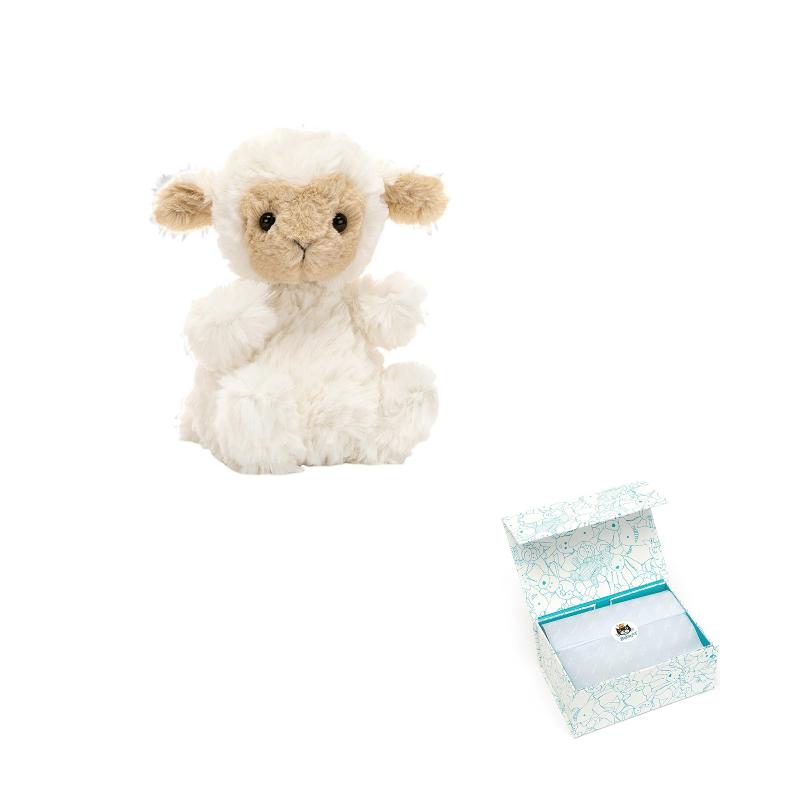 JELLYCAT Пасхальная коллекция Милый ягненок Успокаивающая кукла Плюшевая кукла Высота 15 см