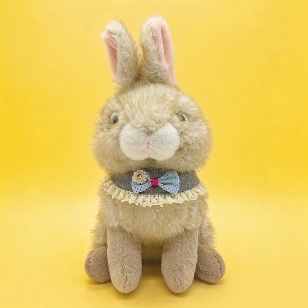 Soft Fluffy Bunny Stuffed Doll Lifelike Stuffed Bunny Doll Cute Rabbit Plush Toy Kid Gift