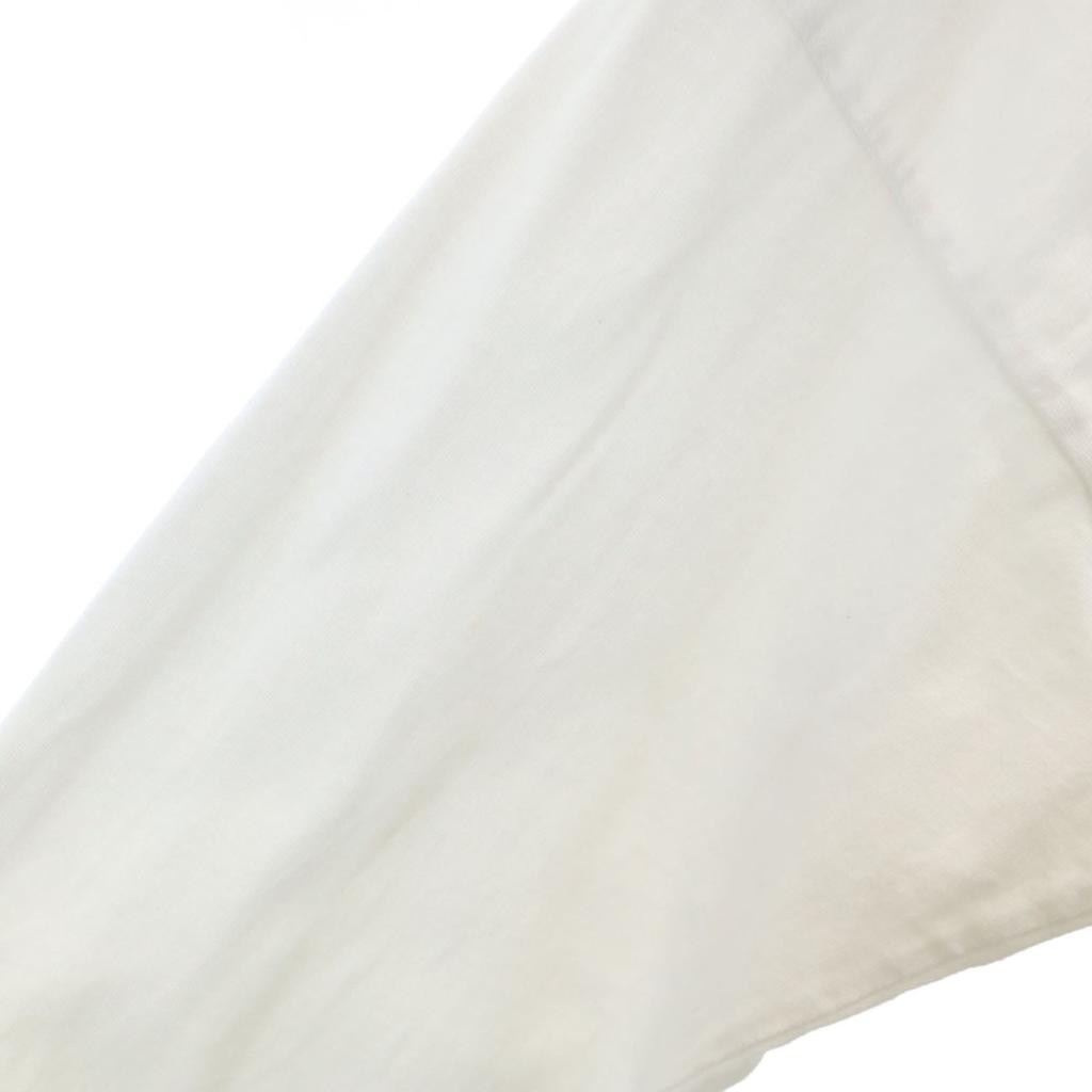 9090 Футболка с принтом на спине с длинным рукавом M белая Ron T Мужская Б/У