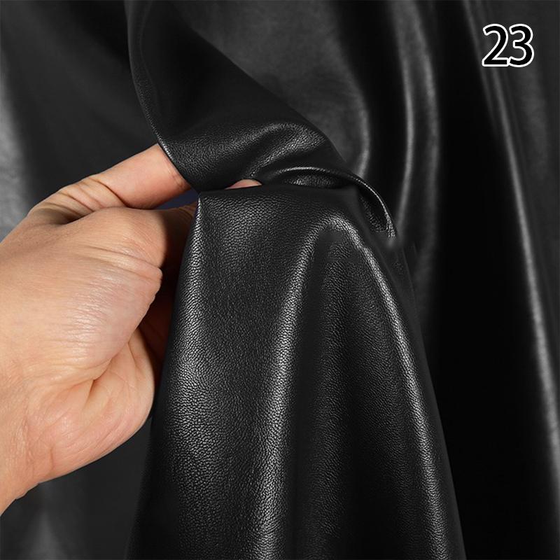 50*140m Matte Faux Leather Fabric Stretch Imitation Sheepskin Soft PU Fabric DIY Sewing Motorcycle Jacket Clothes Material