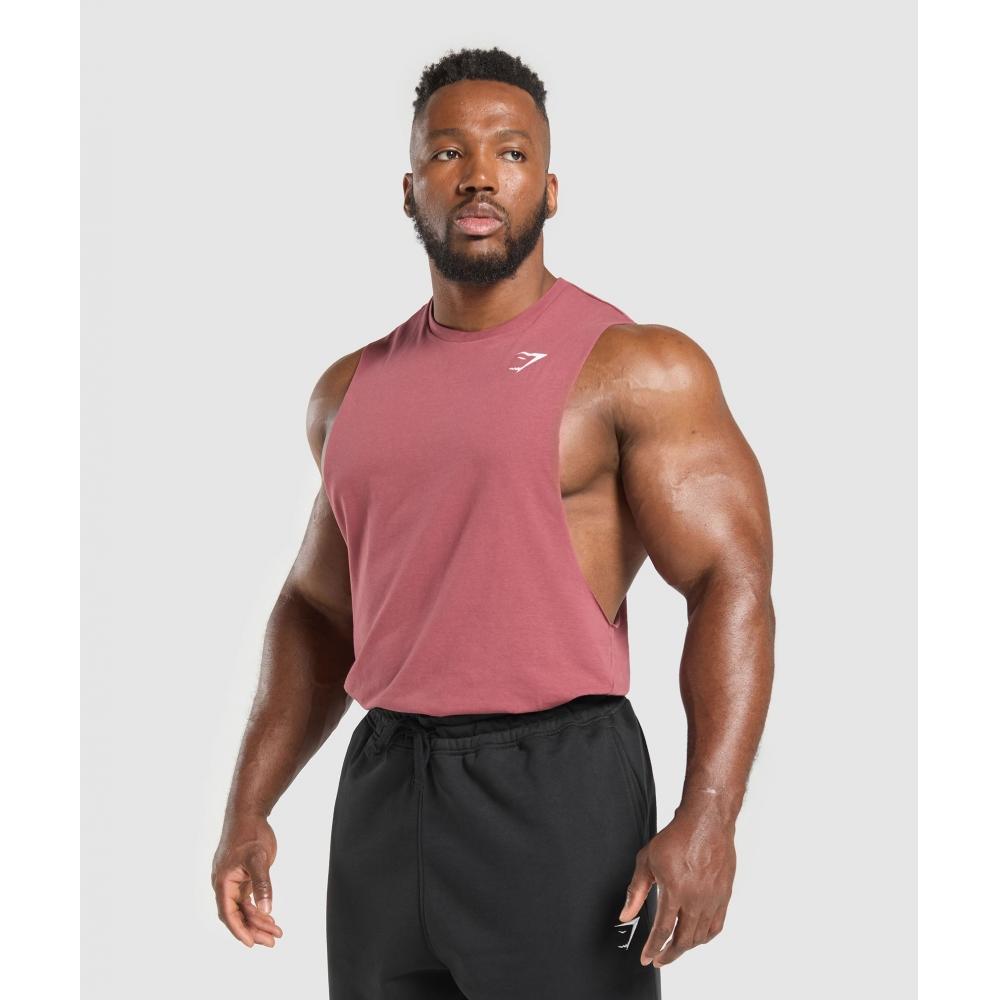 Gymshark Критический откидной рычаг танка, промытый ягодно-розовый A1a2r Kcps