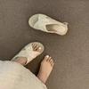 Fashion Women Sandals Flat Roma Shoes for Ladies Knitted Summer  Outdoor Cross Female Slides Woman's Sandals