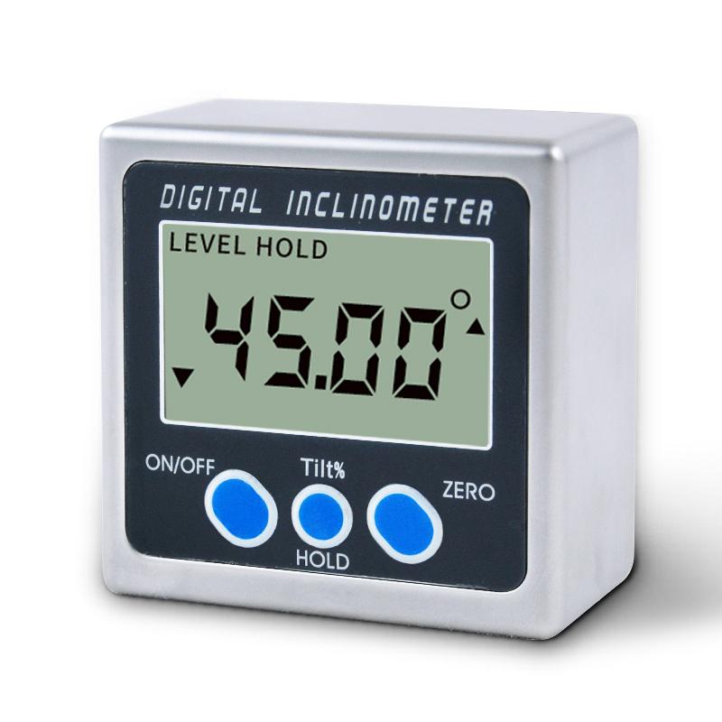 Single Axis Digital Tilt Angle Inclinometer Model DP-160 Aiceyi 4x90 Range 0.2 Precision Aluminum Alloy Construction 1 Year