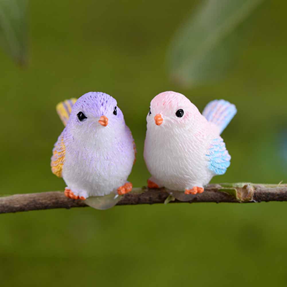 Bird Animal Mini Figurine Cute Simulation Model DIY Landscape Garden Ornament