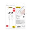 Dudao 2m USB To Lightning Charging Cable 2.1A - White