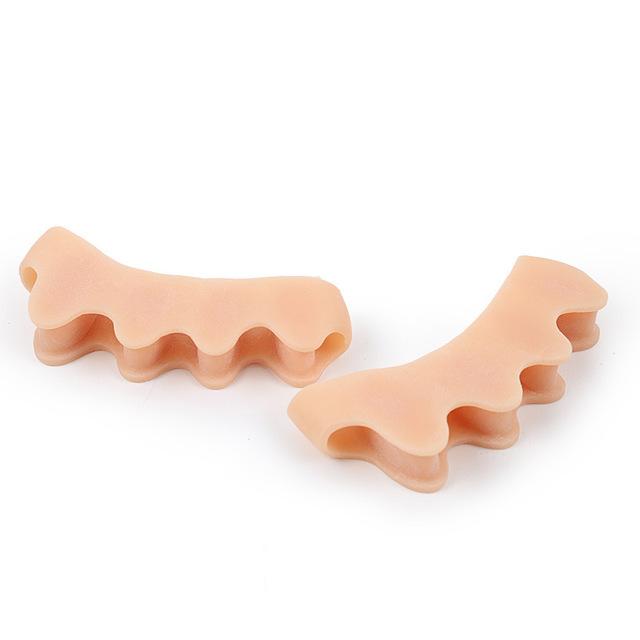 2 шт. = 1 пара новых защитных разделителей пальцев ног, подходящих для коррекции косточки большого пальца стопы, мягкий гель, выпрямитель, распорки, растяжки, инструмент для ухода