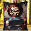 Chucky Theme Printed Blanket,Perfect for Couch, Bed, Travel & Outdoor Use | Machine Washable, Cozy & Durable.