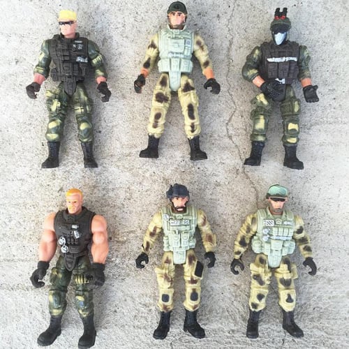 STARTIST 6-Piece American Soldier Warrior Movable Joint Figure Collection 10cm H