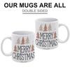 11oz White Ceramic Mug with Smooth Handle and Dual-Side Print, Perfect for Coffee Lovers Enjoying Warm Drinks In Home or Workplace