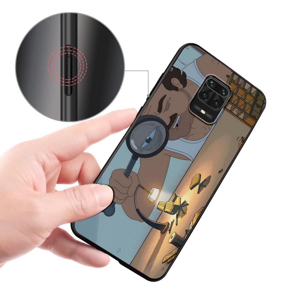 Чехол Anime Grimsburg для Xiaomi Redmi 10 10C 12C 9 Prime 9C 9A 12 10A 9T K40 Pro черный мягкий чехол для мобильного телефона из ТПУ