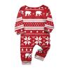 Christmas Prints Family Matching Long Sleeve Tops+Pants Set Family Matching Sets